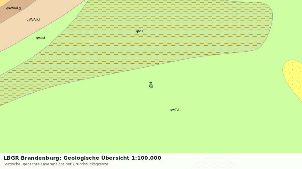Statische Kartenansicht: LBGR Brandenburg: Geologische Übersicht 1:100.000