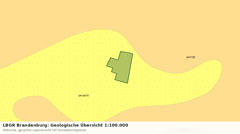 Statische Kartenansicht: LBGR Brandenburg: Geologische Übersicht 1:100.000