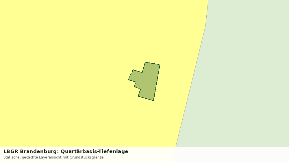 Statische Kartenansicht: LBGR Brandenburg: Quartärbasis-Tiefenlage
