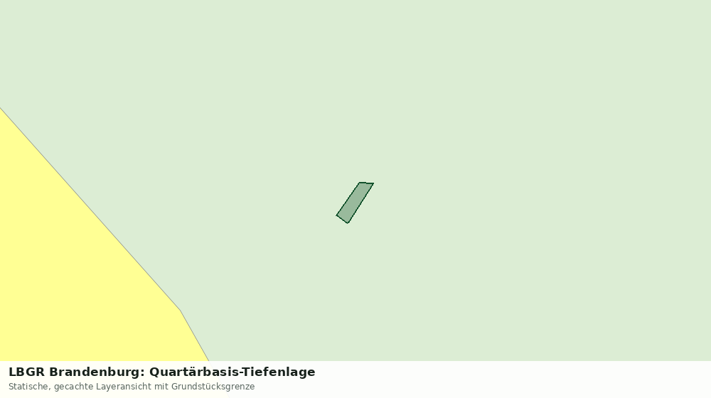 Statische Kartenansicht: LBGR Brandenburg: Quartärbasis-Tiefenlage