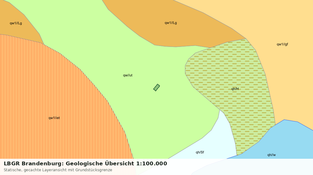 Statische Kartenansicht: LBGR Brandenburg: Geologische Übersicht 1:100.000