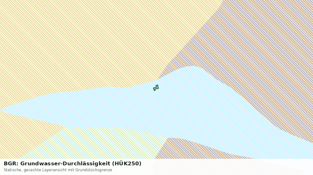 Statische Kartenansicht: BGR: Grundwasser-Durchlässigkeit (HÜK250)