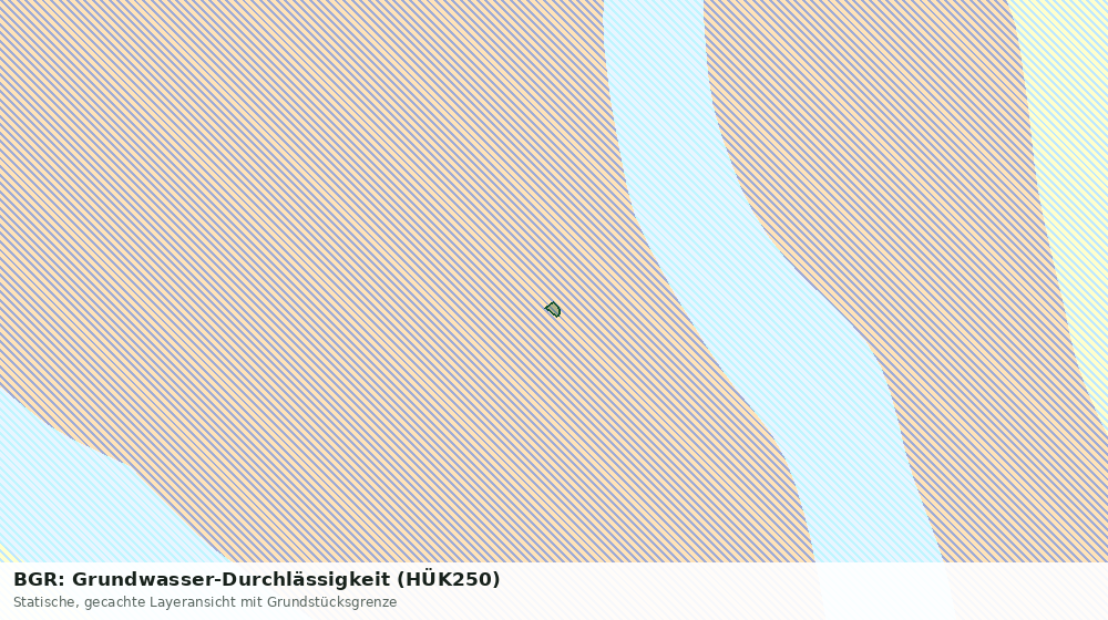 Statische Kartenansicht: BGR: Grundwasser-Durchlässigkeit (HÜK250)