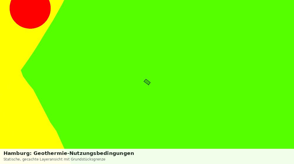 Statische Kartenansicht: Hamburg: Geothermie-Nutzungsbedingungen