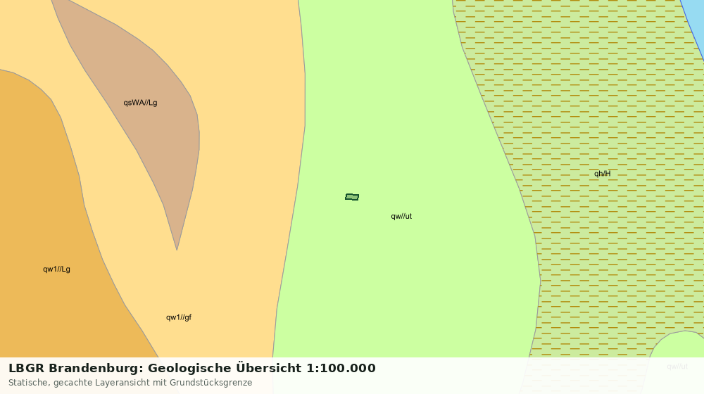 Statische Kartenansicht: LBGR Brandenburg: Geologische Übersicht 1:100.000