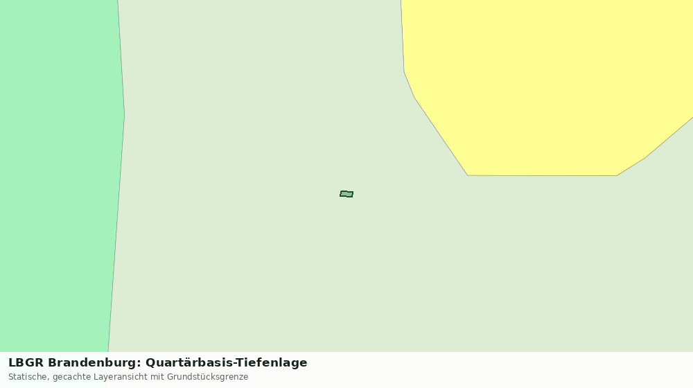 Statische Kartenansicht: LBGR Brandenburg: Quartärbasis-Tiefenlage
