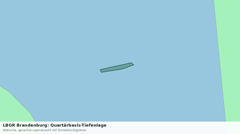 Statische Kartenansicht: LBGR Brandenburg: Quartärbasis-Tiefenlage