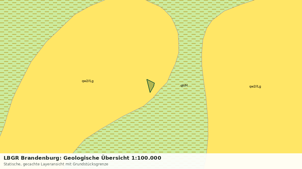 Statische Kartenansicht: LBGR Brandenburg: Geologische Übersicht 1:100.000