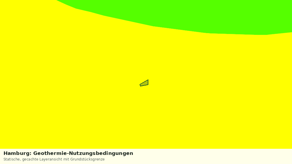 Statische Kartenansicht: Hamburg: Geothermie-Nutzungsbedingungen