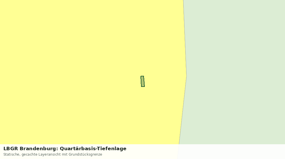 Statische Kartenansicht: LBGR Brandenburg: Quartärbasis-Tiefenlage