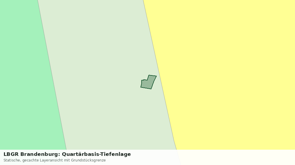 Statische Kartenansicht: LBGR Brandenburg: Quartärbasis-Tiefenlage