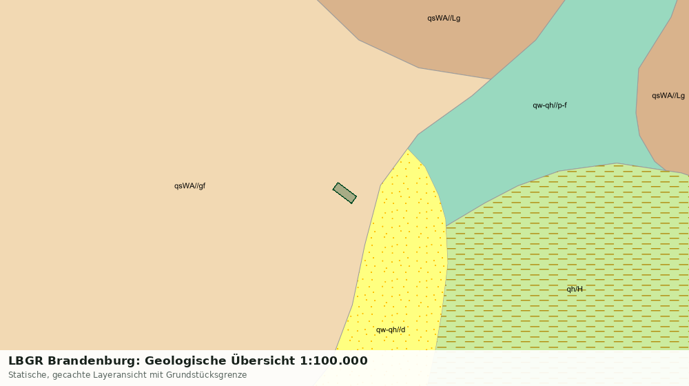 Statische Kartenansicht: LBGR Brandenburg: Geologische Übersicht 1:100.000