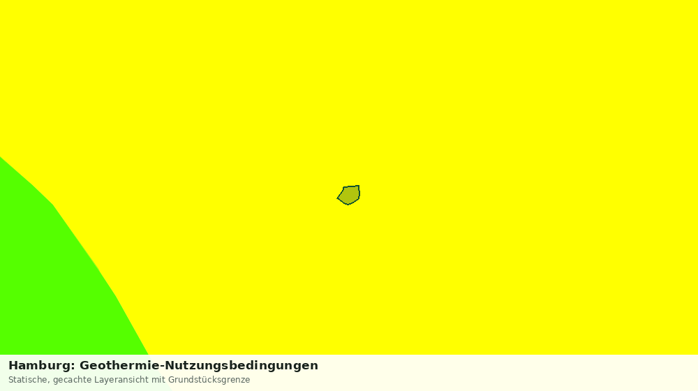 Statische Kartenansicht: Hamburg: Geothermie-Nutzungsbedingungen