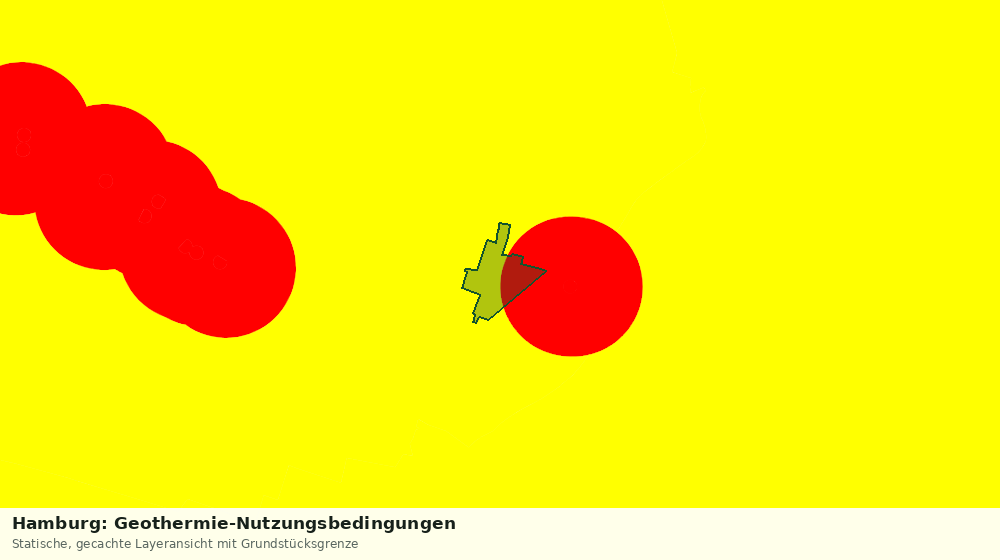 Statische Kartenansicht: Hamburg: Geothermie-Nutzungsbedingungen