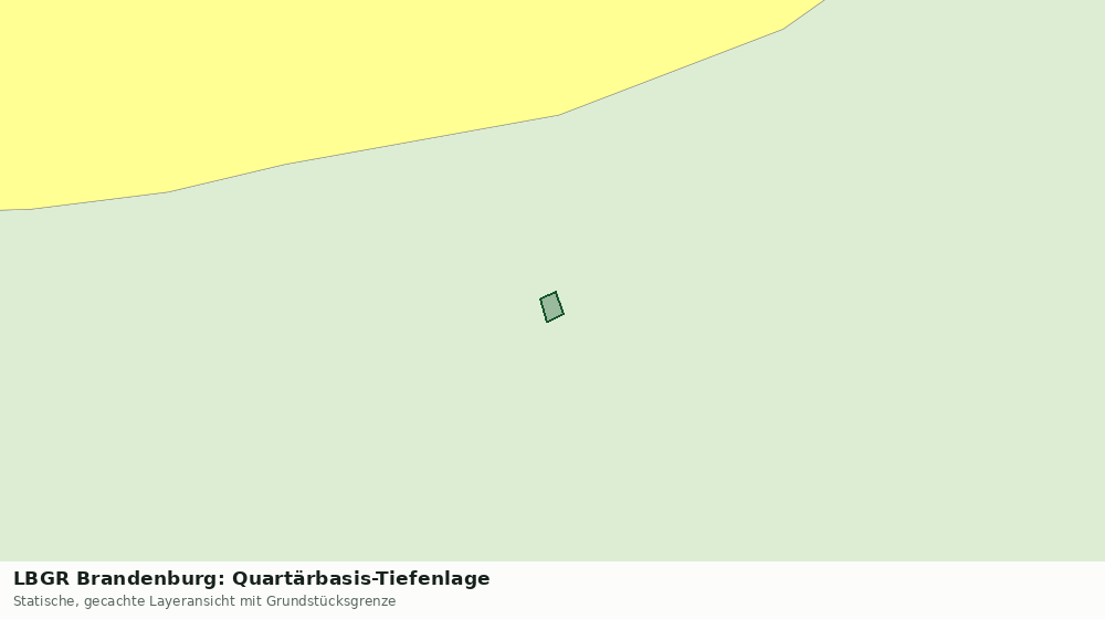 Statische Kartenansicht: LBGR Brandenburg: Quartärbasis-Tiefenlage