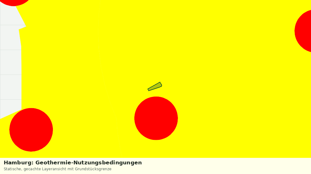 Statische Kartenansicht: Hamburg: Geothermie-Nutzungsbedingungen