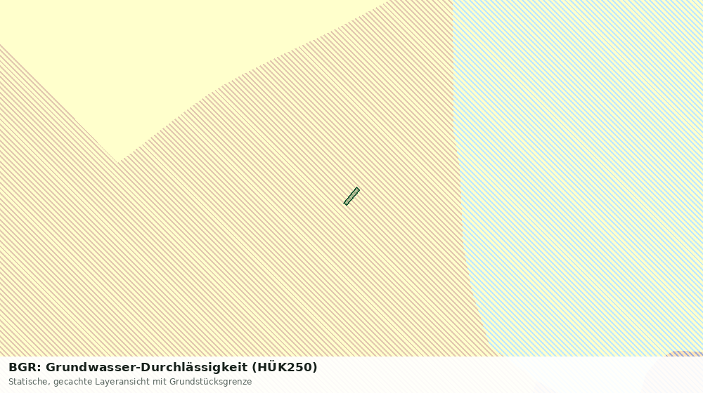 Statische Kartenansicht: BGR: Grundwasser-Durchlässigkeit (HÜK250)