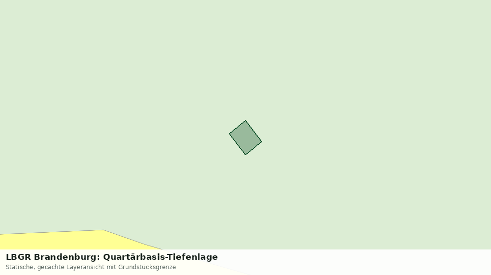 Statische Kartenansicht: LBGR Brandenburg: Quartärbasis-Tiefenlage