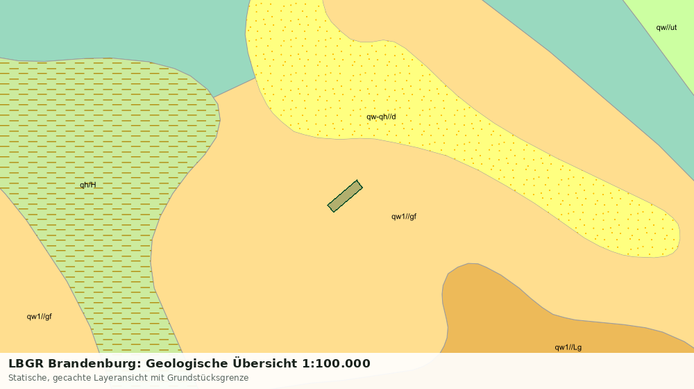 Statische Kartenansicht: LBGR Brandenburg: Geologische Übersicht 1:100.000