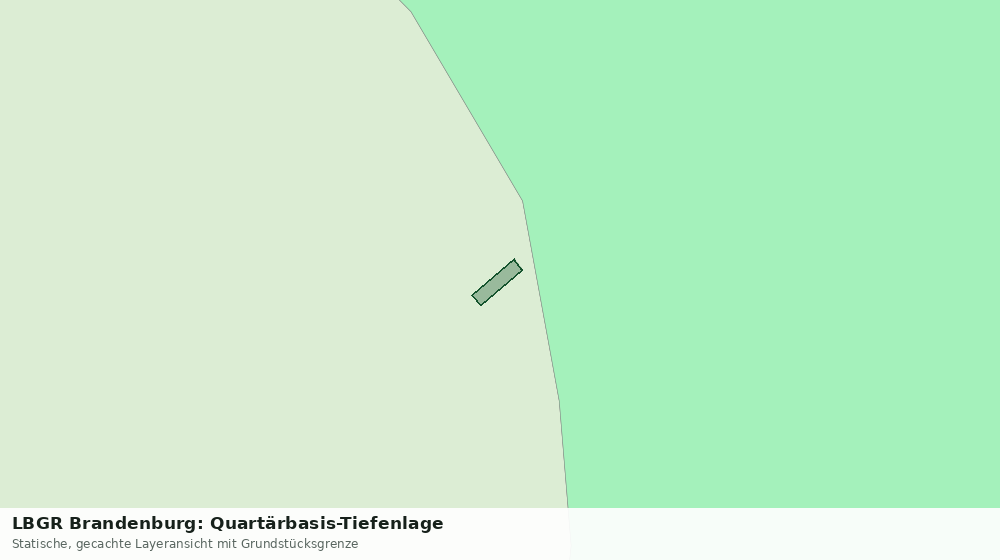 Statische Kartenansicht: LBGR Brandenburg: Quartärbasis-Tiefenlage