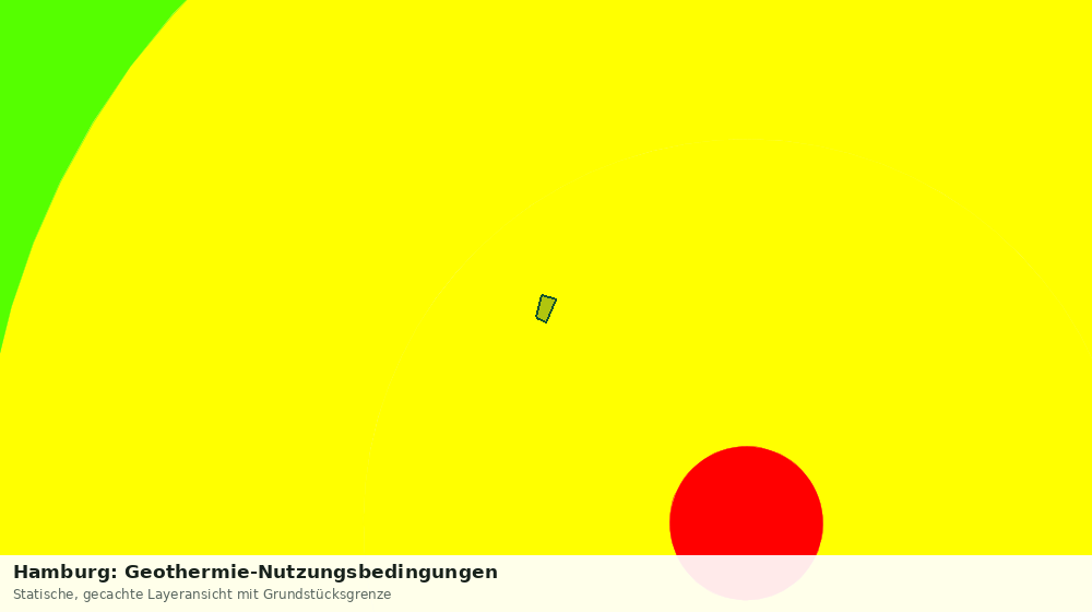 Statische Kartenansicht: Hamburg: Geothermie-Nutzungsbedingungen