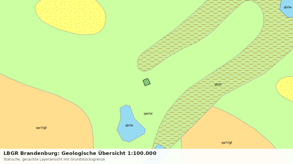 Statische Kartenansicht: LBGR Brandenburg: Geologische Übersicht 1:100.000