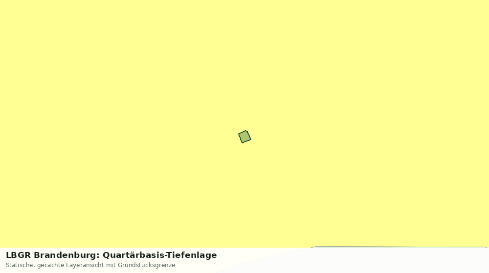 Statische Kartenansicht: LBGR Brandenburg: Quartärbasis-Tiefenlage