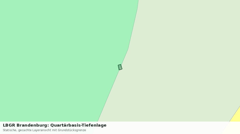 Statische Kartenansicht: LBGR Brandenburg: Quartärbasis-Tiefenlage