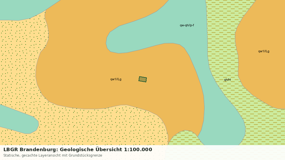 Statische Kartenansicht: LBGR Brandenburg: Geologische Übersicht 1:100.000