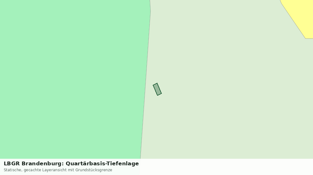 Statische Kartenansicht: LBGR Brandenburg: Quartärbasis-Tiefenlage