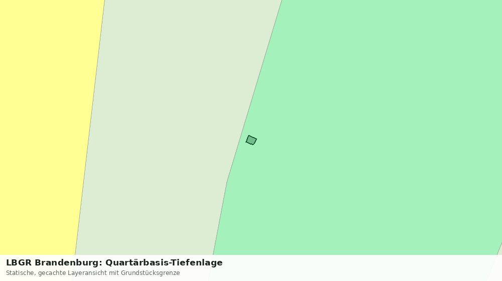 Statische Kartenansicht: LBGR Brandenburg: Quartärbasis-Tiefenlage