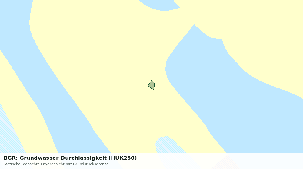 Statische Kartenansicht: BGR: Grundwasser-Durchlässigkeit (HÜK250)