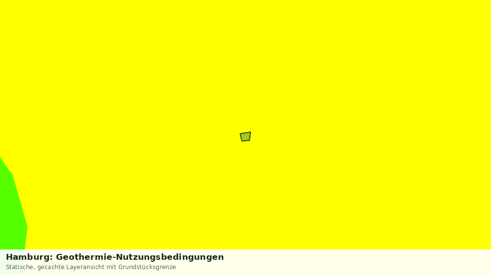 Statische Kartenansicht: Hamburg: Geothermie-Nutzungsbedingungen