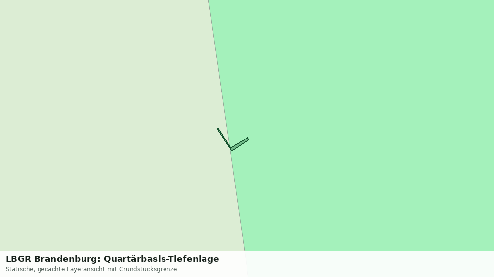 Statische Kartenansicht: LBGR Brandenburg: Quartärbasis-Tiefenlage
