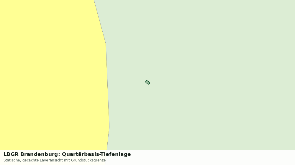 Statische Kartenansicht: LBGR Brandenburg: Quartärbasis-Tiefenlage