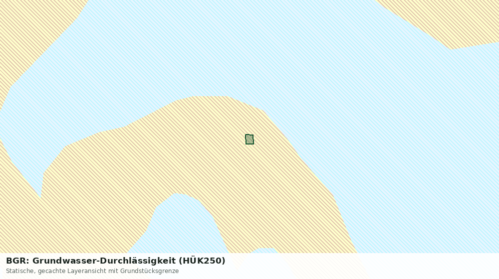 Statische Kartenansicht: BGR: Grundwasser-Durchlässigkeit (HÜK250)