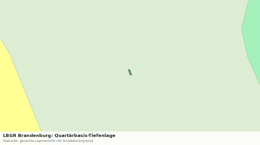 Statische Kartenansicht: LBGR Brandenburg: Quartärbasis-Tiefenlage