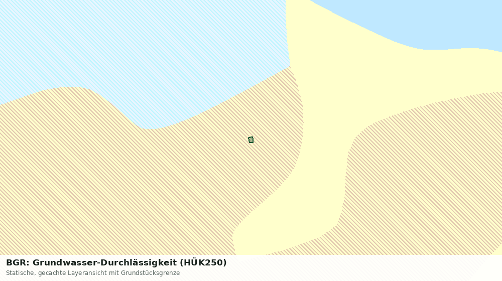 Statische Kartenansicht: BGR: Grundwasser-Durchlässigkeit (HÜK250)