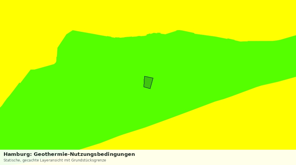 Statische Kartenansicht: Hamburg: Geothermie-Nutzungsbedingungen