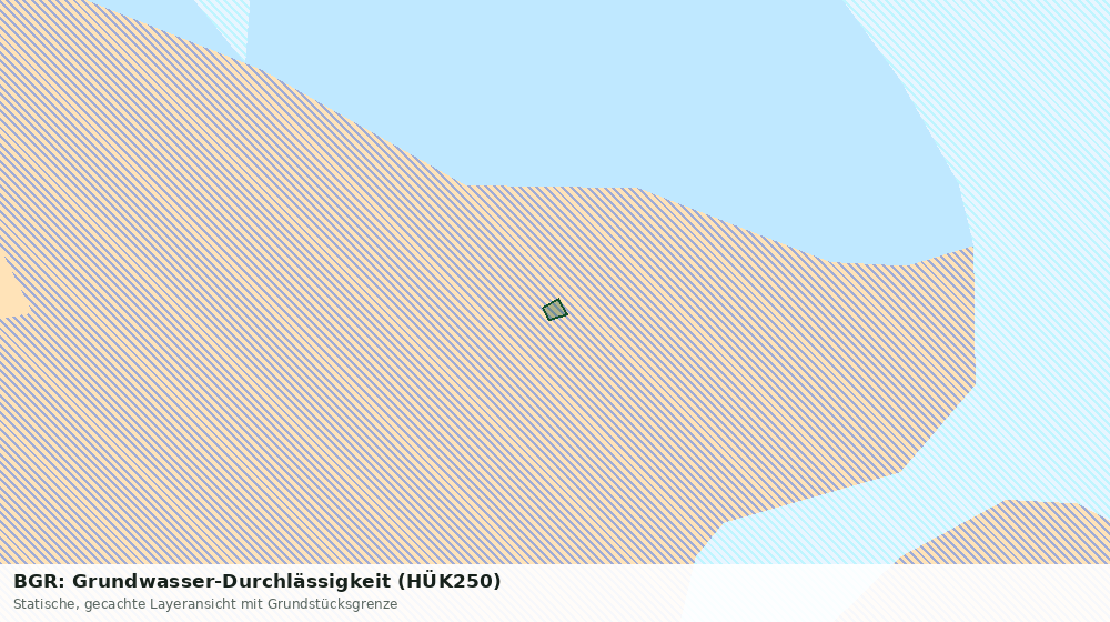 Statische Kartenansicht: BGR: Grundwasser-Durchlässigkeit (HÜK250)