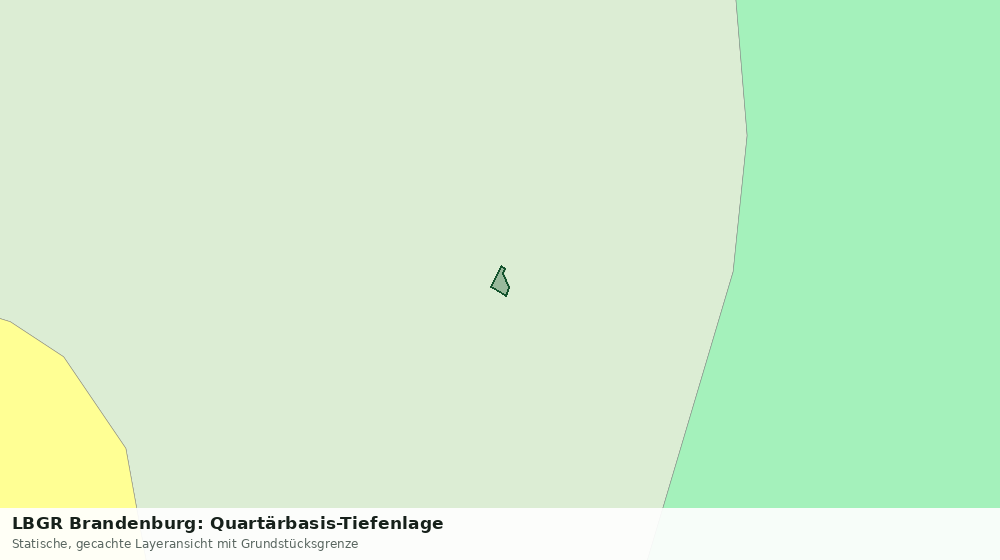 Statische Kartenansicht: LBGR Brandenburg: Quartärbasis-Tiefenlage