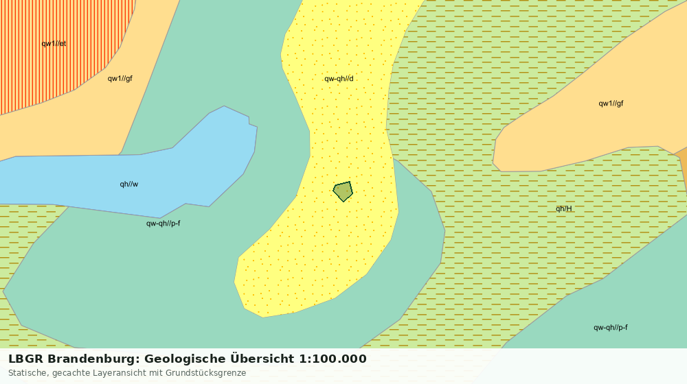 Statische Kartenansicht: LBGR Brandenburg: Geologische Übersicht 1:100.000