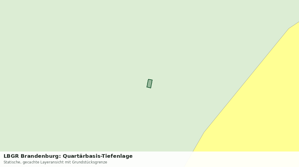 Statische Kartenansicht: LBGR Brandenburg: Quartärbasis-Tiefenlage