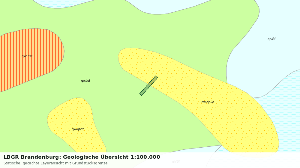 Statische Kartenansicht: LBGR Brandenburg: Geologische Übersicht 1:100.000