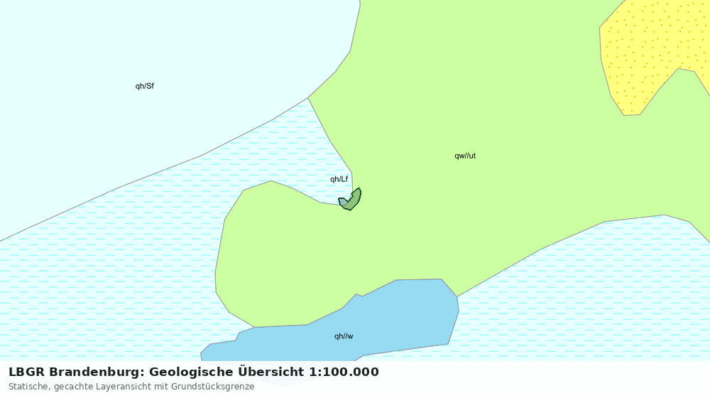 Statische Kartenansicht: LBGR Brandenburg: Geologische Übersicht 1:100.000