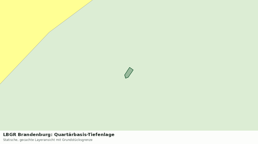 Statische Kartenansicht: LBGR Brandenburg: Quartärbasis-Tiefenlage