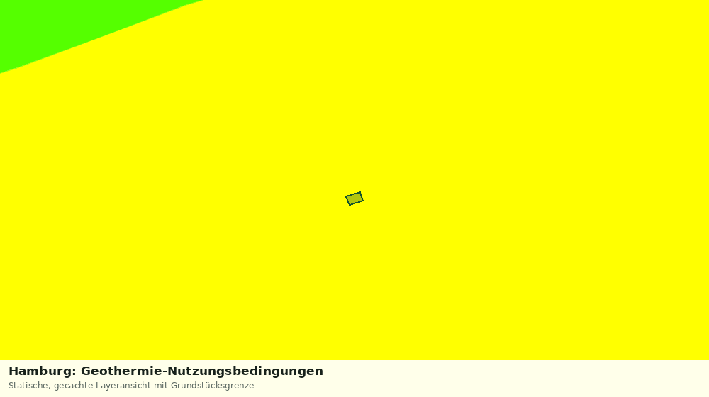 Statische Kartenansicht: Hamburg: Geothermie-Nutzungsbedingungen