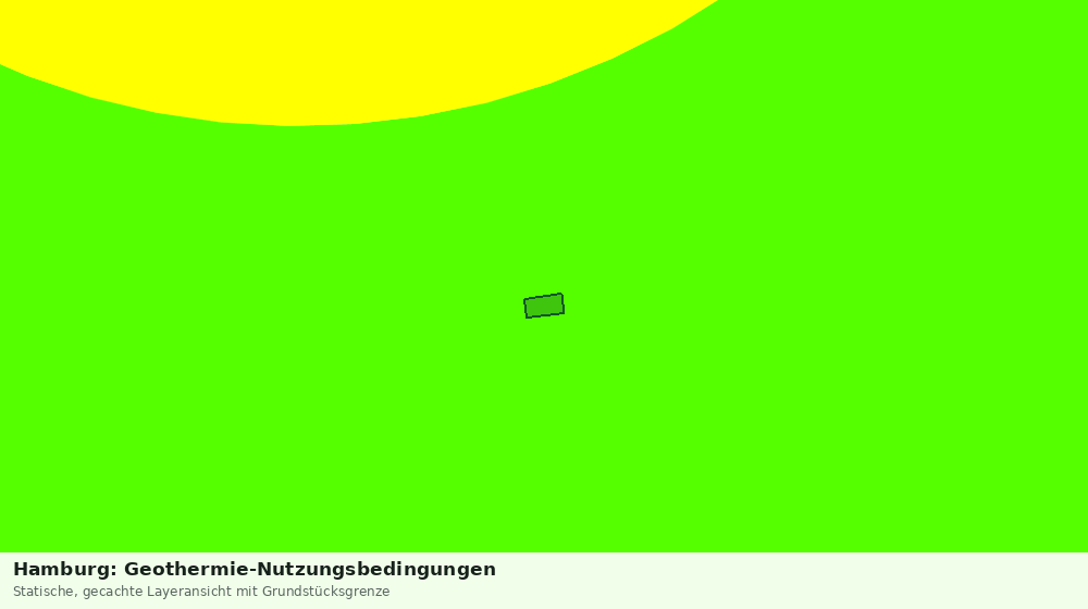 Statische Kartenansicht: Hamburg: Geothermie-Nutzungsbedingungen