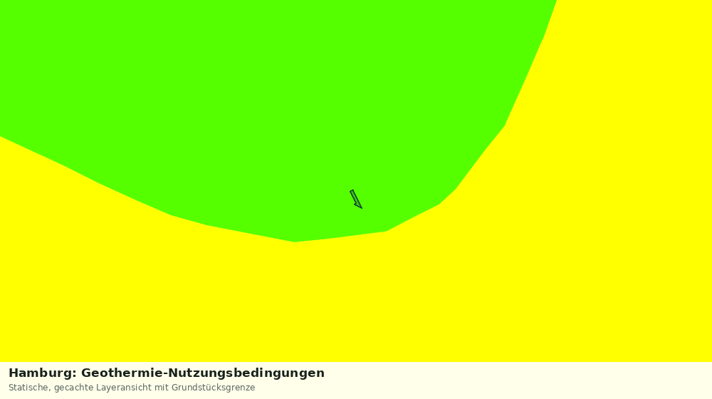 Statische Kartenansicht: Hamburg: Geothermie-Nutzungsbedingungen