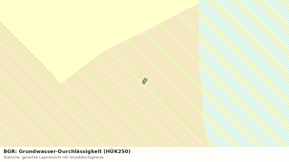 Statische Kartenansicht: BGR: Grundwasser-Durchlässigkeit (HÜK250)